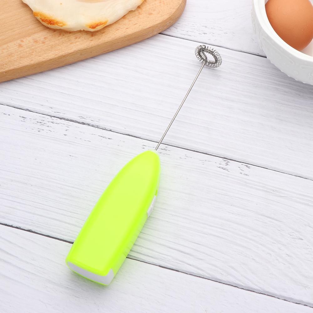 Home Kitchen Stainless Steel Foamer Egg Beater Electric Milk Frother Coffee Stirrer Cake Blender