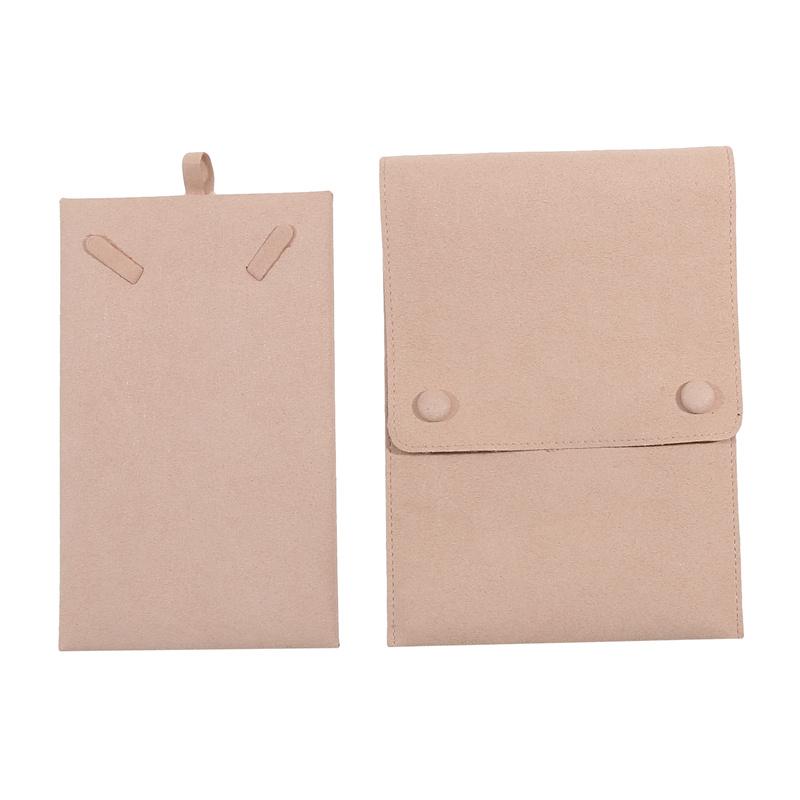 Jewelry Organizer Pouch with Card Bracelet Pearl Necklace Storage Wedding Gifts Bag Solid Color Fashion Jewelry Bag