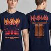 2026 Def Leppard Хлопковая Футболка с Логотипом Группы Унисекс Летняя С Коротким Рукавом Модный Бренд Футболка Роскошная Повседневная Винтажная Футболка