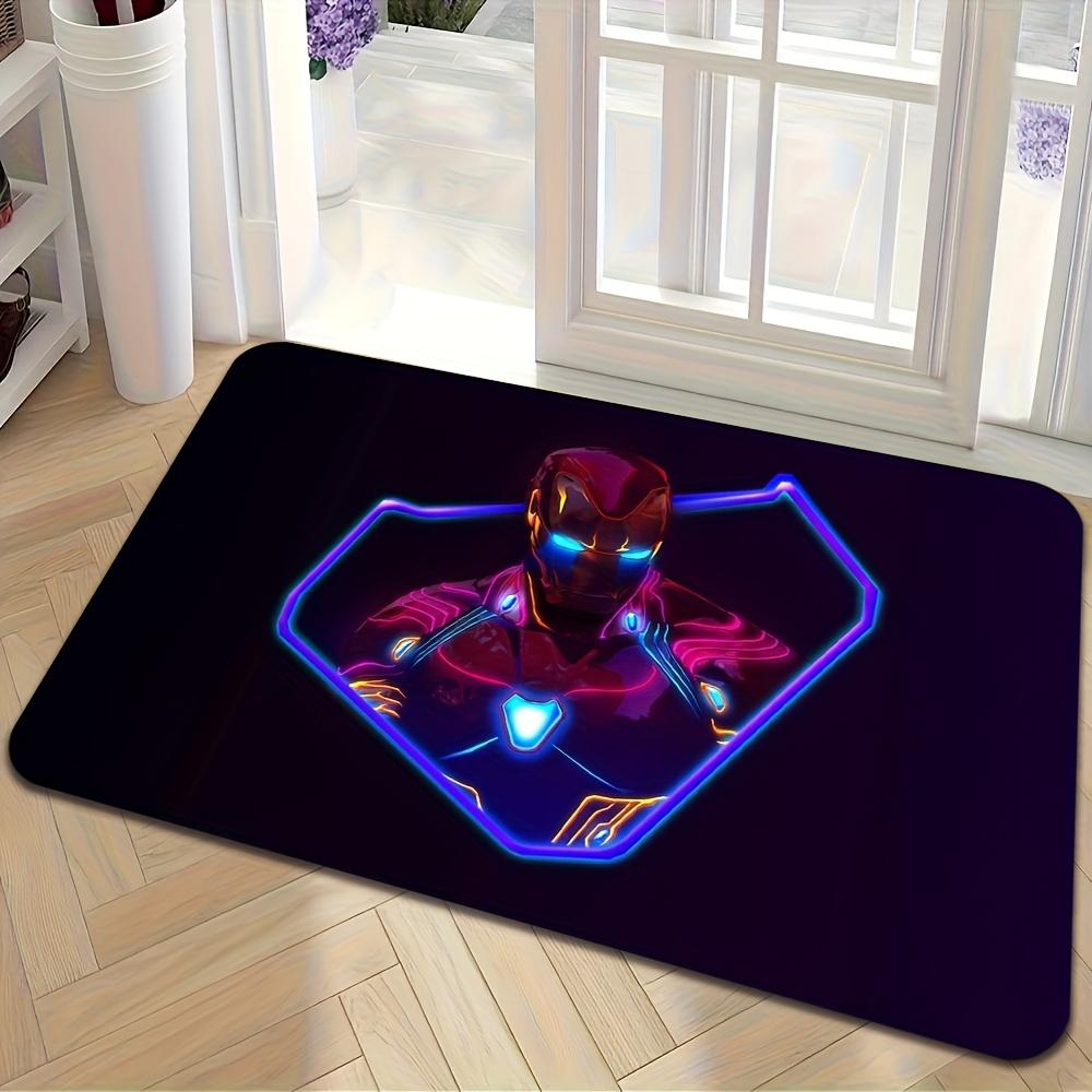 1pc, Floor Mat, Superhero & Classic Hero Themed Design, Multiple Sizes, Suitable for Living Room, Bathroom, Kitchen, Hotel, H