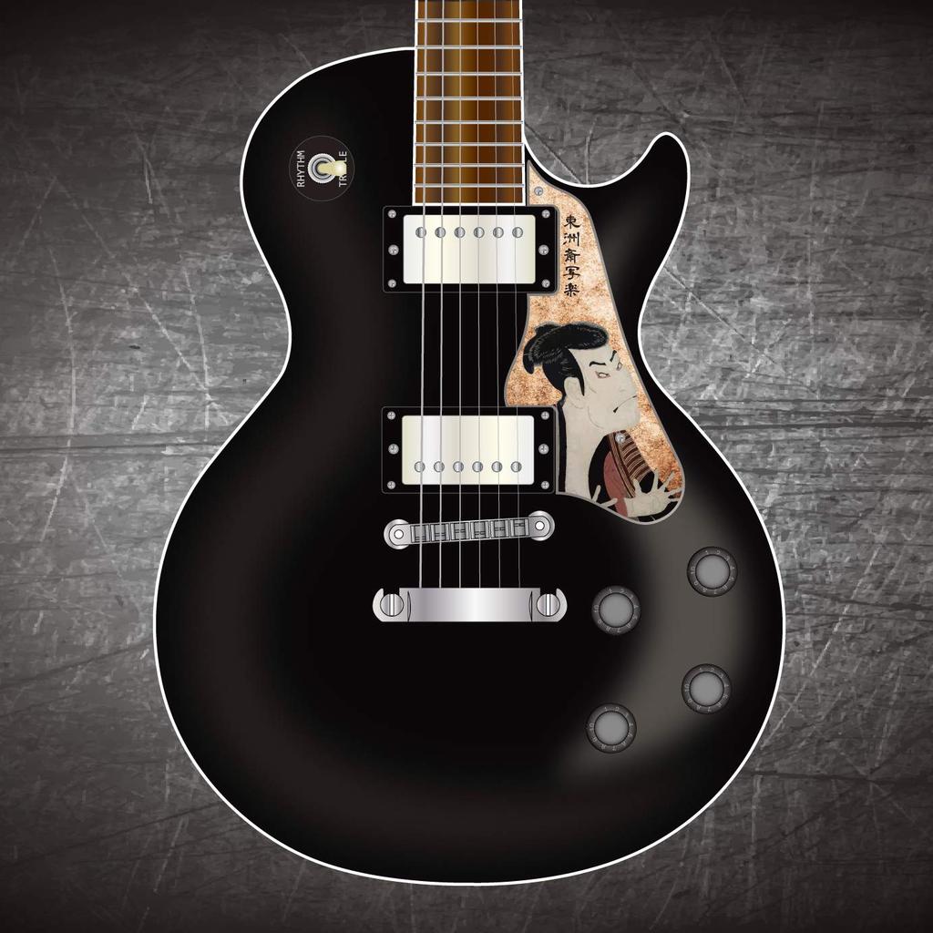SCORELAY PICKS Пикгард Les Paul [Принт Sharaku] SC-GPL015