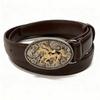 Retro PU Leather Belt Luxury Design Embossed Horse Buckle Belt Jeans Pants Belt  For Women Man