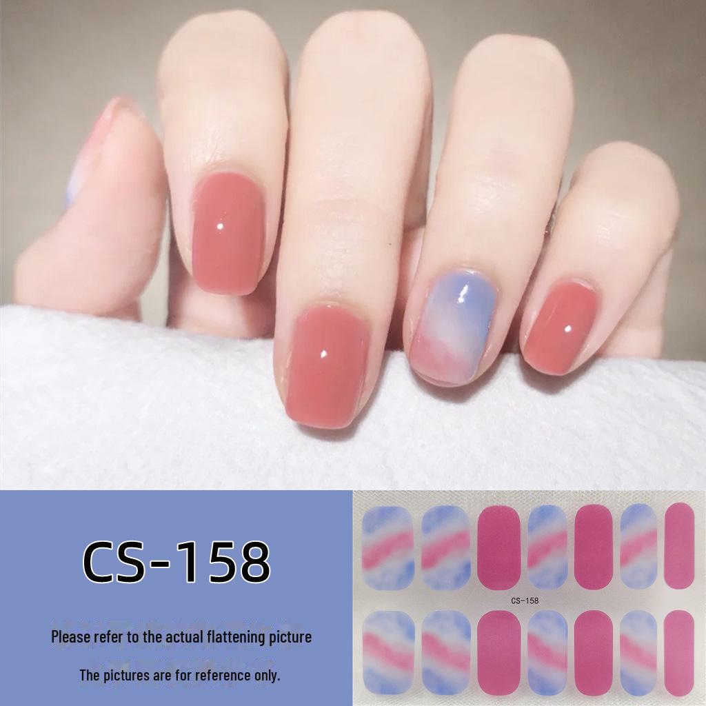 Водостойкие долговечные 3D-гелевые наклейки для ногтей без запекания — съемные и носимые дизайны для всех ногтей для женщин