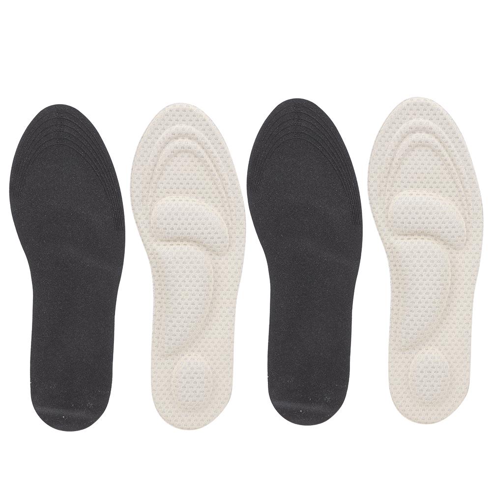 2 пары ортопедических стелек с поддержкой свода стопы, подкладка для обуви, 4D жаккард, амортизация, пот, дышащая губка, золото