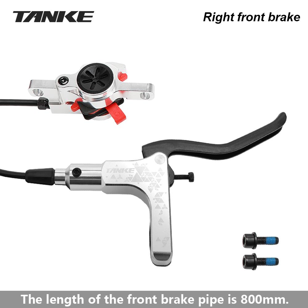 TANKE MTB Hydraulic Disc Brake Set 160mm Rotors Oil Calliper Plate Mountain Bicycle Clamp Handle Bike Double piston oil brake