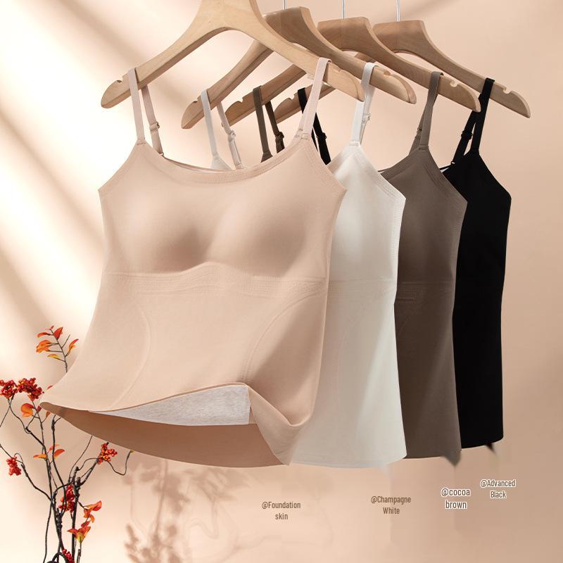 Женский базовый слой L3 из шерсти и шелка, фланелевый, с чашечками и покрытием