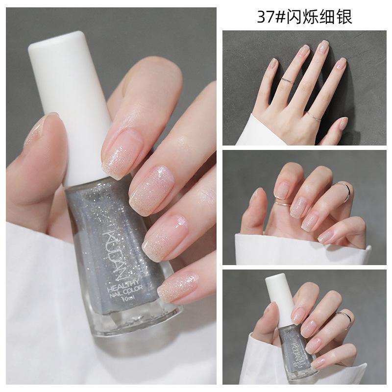 Лак для ногтей Новый отрывной лак для ногтей без выпечки на водной основе без запаха глянцевый прозрачный лак для ногтей весна и лето