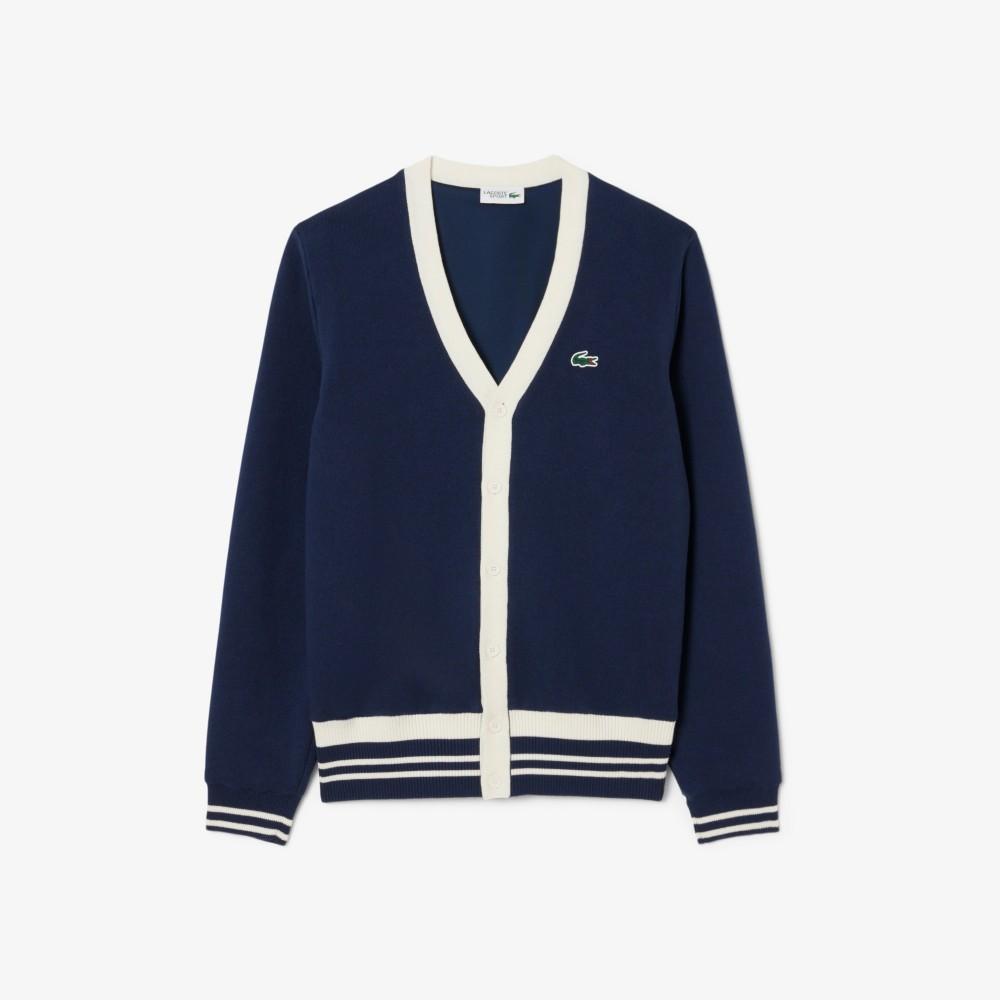 Lacoste Мужской ветрозащитный кардиган для гольфа с цветными кончиками AH7725-55NHHW