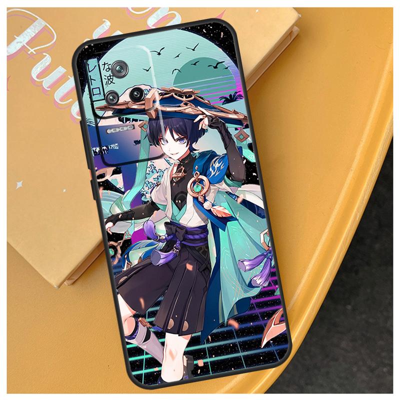 Genshin Impact Странник Для POCO F5 X5 Pro X3 Pro M4 M5s F3 X4 F4 GT Чехол Для Xiaomi 11T 12T 13 Pro 11 12 Lite Чехол