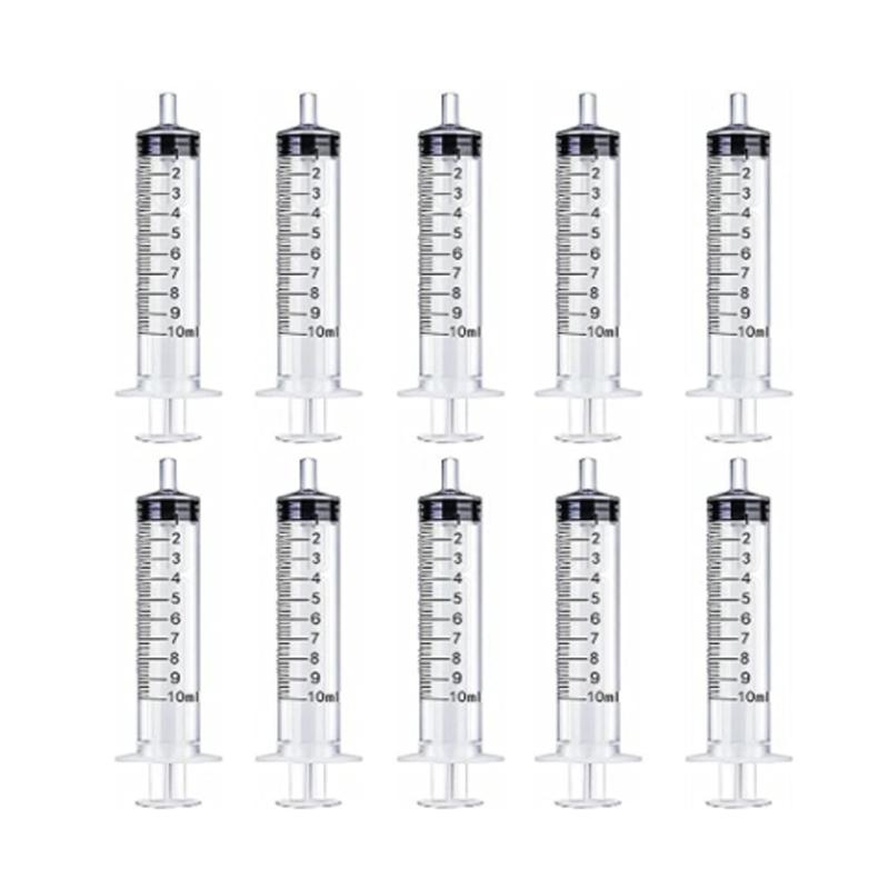 2-20Pcs 1ml-10ml Plastic Reusable Syringe For Measuring Nutrient Hydroponics Kithchen Tool