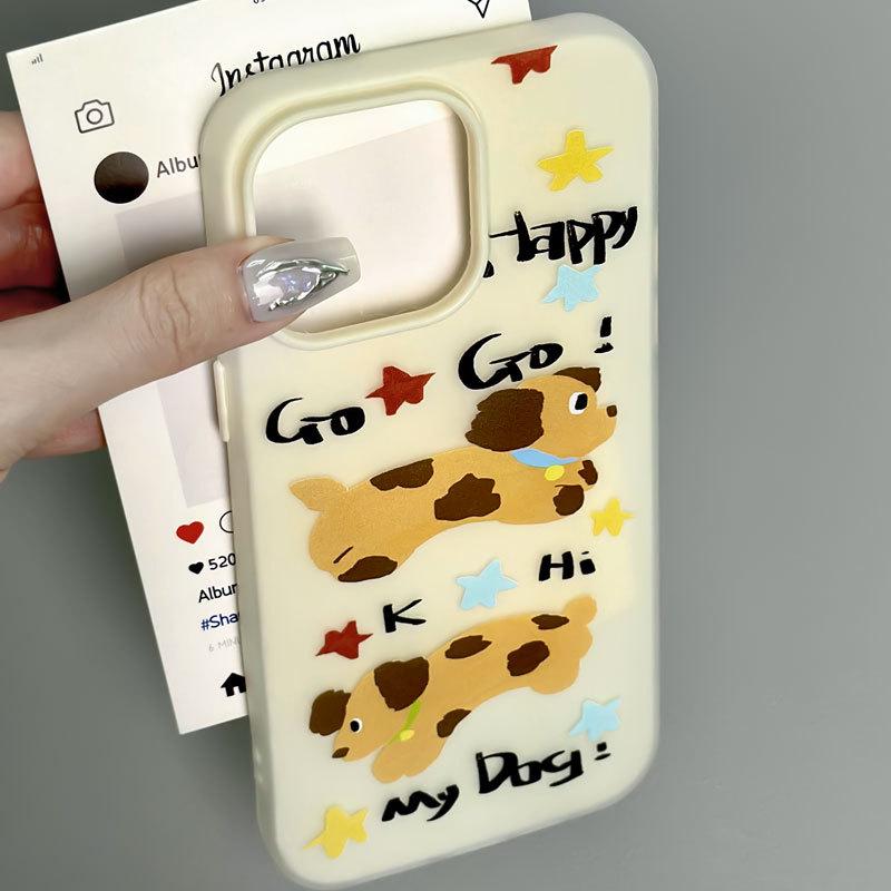 Чехол Zhitai для iPhone 15 Pro Cartoon Jelly Skin, подходит для Apple 14 Pro Max и iPhone 12