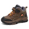 Boys' Winter Outdoor Cotton Hiking Shoes - Velvet-Lined for Warmth