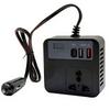 Автомобильный адаптер-преобразователь напряжения DC12V-24V в 220V AC, 100W, для путешествий, с автомобильным штекером