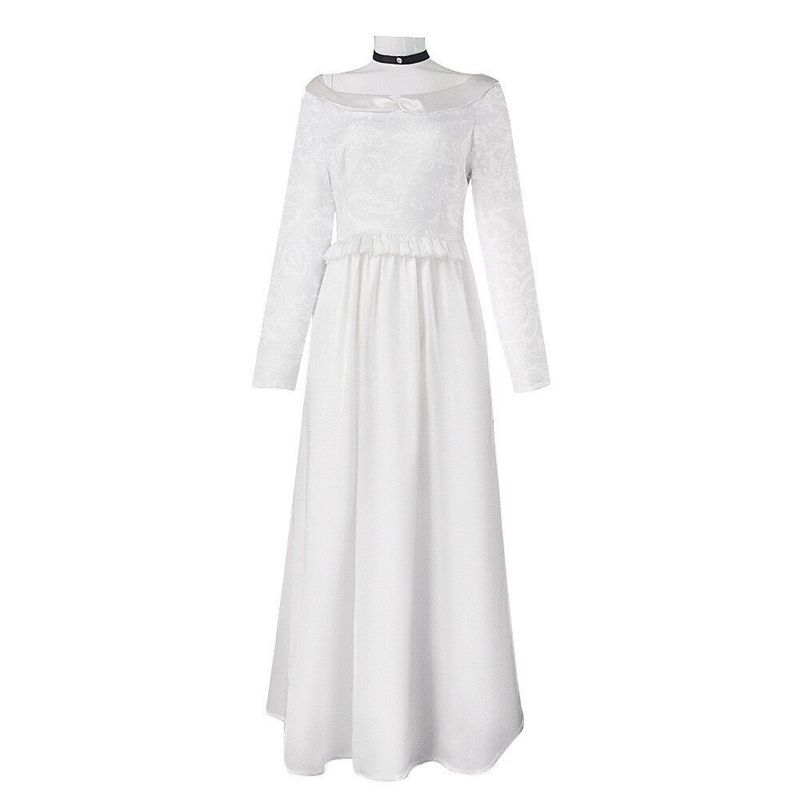 Amazon Halloween Ghost Doll Bride White Dress Cosplay Performance Costume
