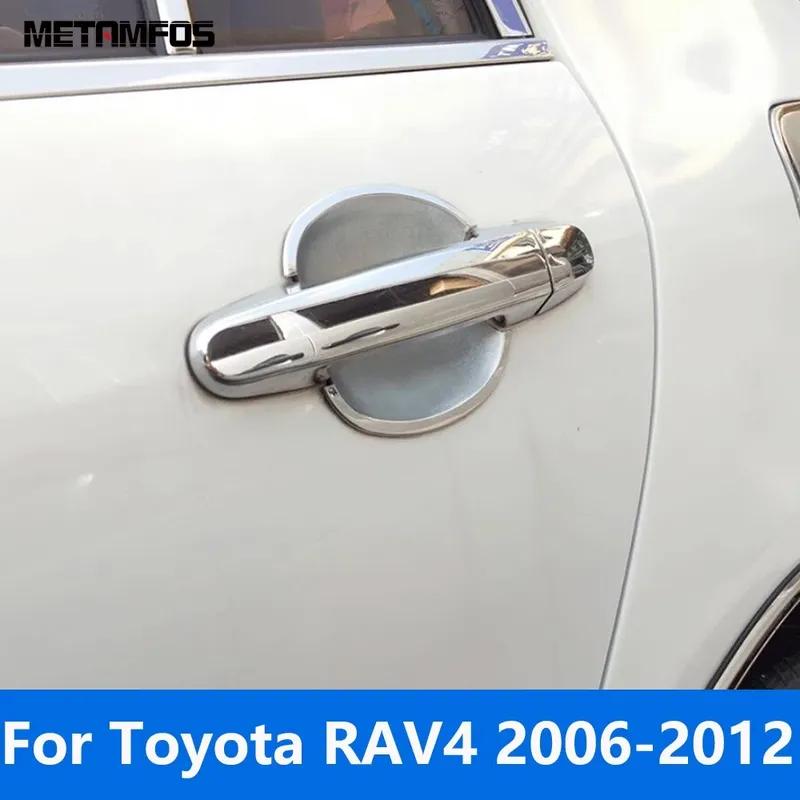 For Toyota RAV4 RAV 4 2006-2008 2009 2010 2011 2012 Chrome Side Door Handle Bowl Cover Trim Exterior Accessories Car Styling
