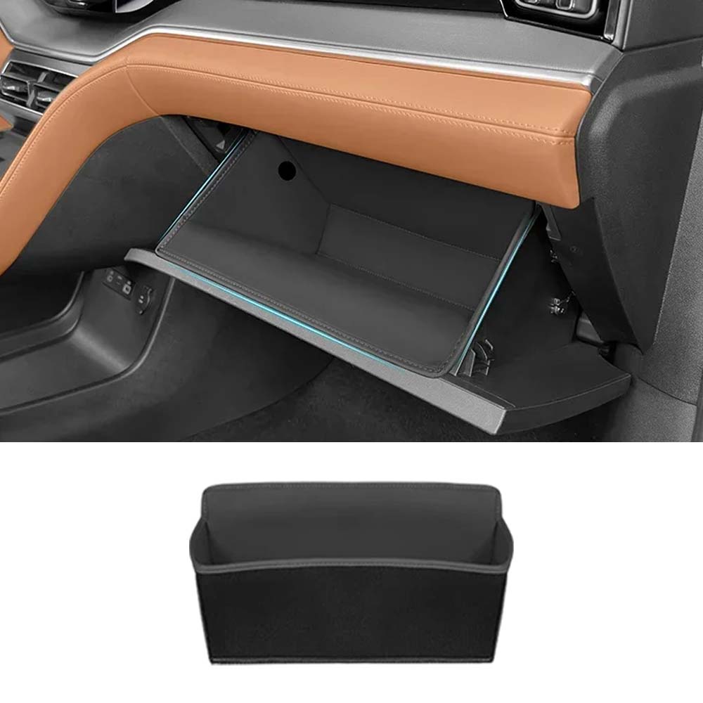 Car Decoration Car passenger side storage pocket For BYD Song L DM 2024-2026 Black Orange Car Upgrade Modify A Car