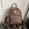 Премиальный трендовый дорожный портативный маленький школьный рюкзак с темпераментом, легкая роскошь, модный рюкзак из ПУ с заклепками