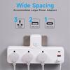 EU UK US Plug AC Outlet Power Strip Universal Plug-In Electrical Socket  Home Office
