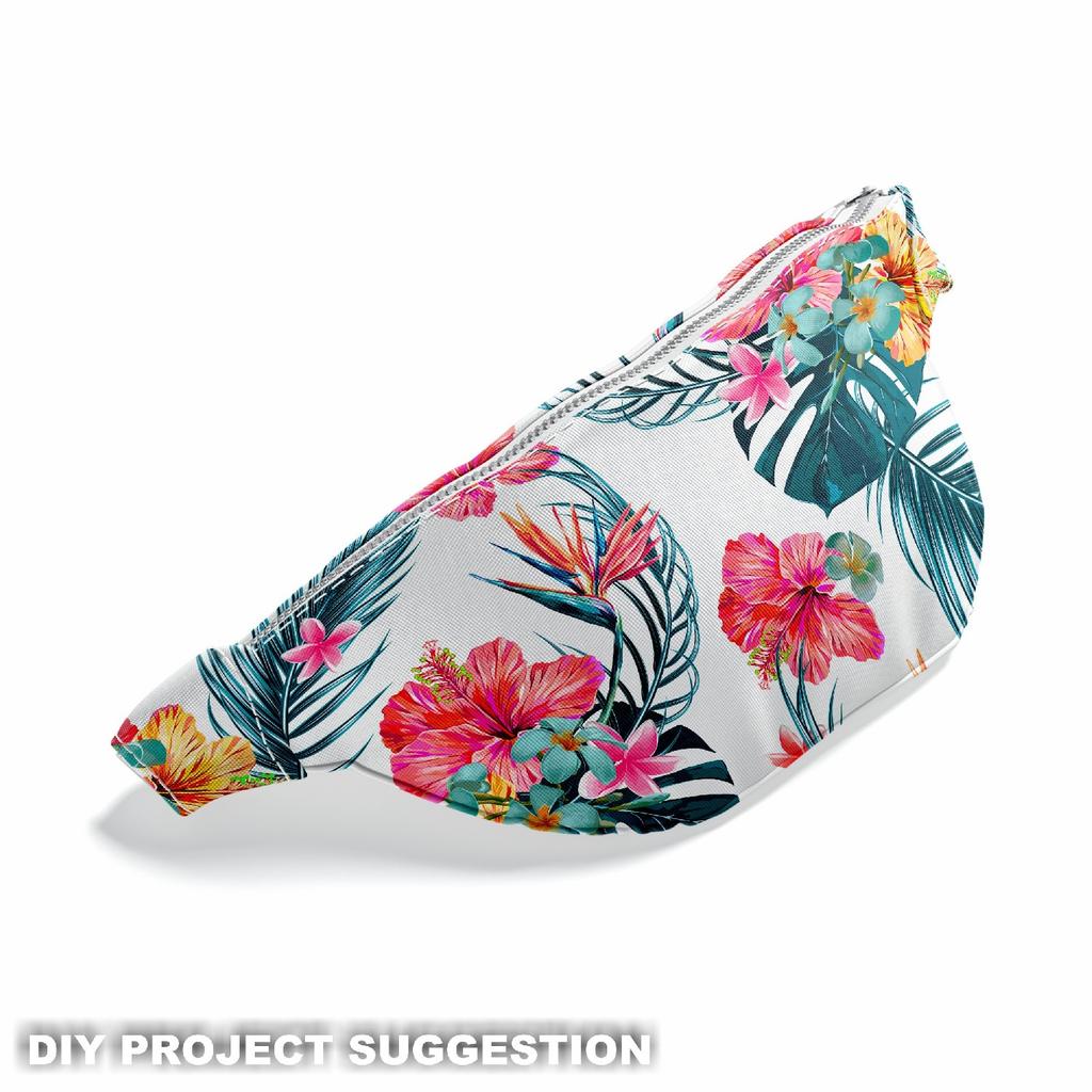 Outdoor Dekostoffe Oxford - Motiv Hawaiianische Blumen