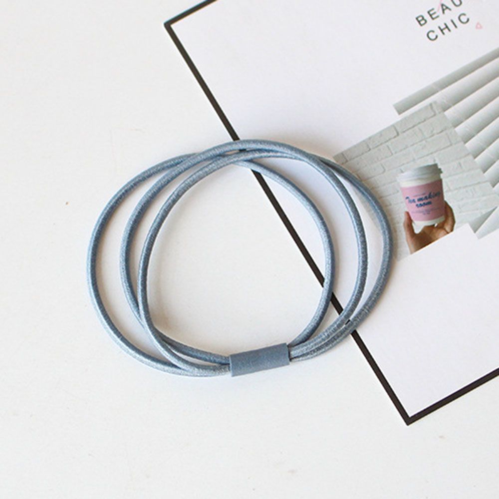 Concise Women Hair Accessories High Elastic 3 in 1 Hair Ring Hair Tie Rope