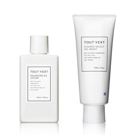 Touver Tsurusube Skin Care Set 2-piece Introduction Lotion All-in-One Gel Balancing GA 100mL Essence Select Moist 100g Azelaic Acid Pores Sebum Shine