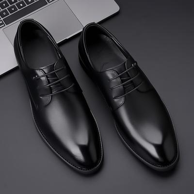 Первый слой коровьей кожи новые мужские кожаные туфли деловые туфли из натуральной кожи свадебные туфли для работы в британском стиле дышащие мужские туфли большие