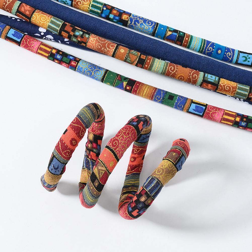 Гибкая повязка на голову в этническом стиле из железной проволоки, набор для волос, высокий хвост, спиральный замок, цветная грязная коса, длинные пряди волос