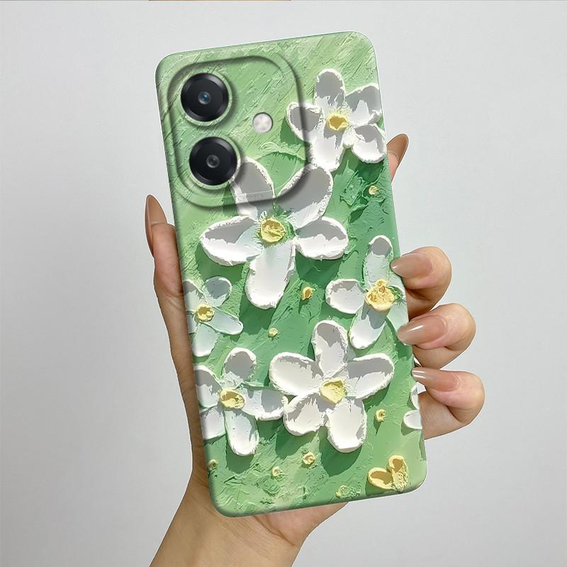 For OPPO A3 4G Phone Case A40 A40m CPH2669 CPH3669 Soft Silicone Sweet Painted Funda Coque Cartoon Printed Protective Back Cover