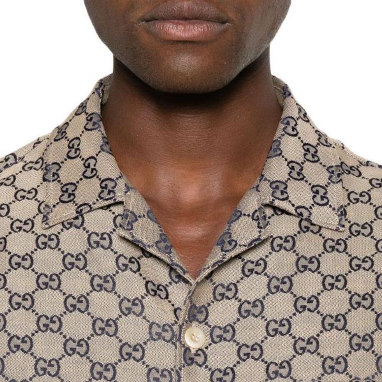 Gucci Рубашка с принтом Gg Supreme 742707-ZAM7G-9118