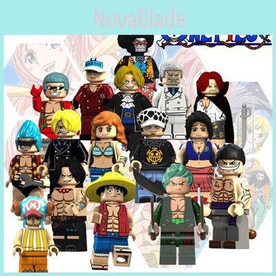 Набор из 15 пиратских строительных блоков One Piece: Чоппер, Луффи, Зоро, Робин, Фрэнки и другие!