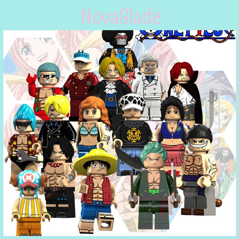 Набор из 15 пиратских строительных блоков One Piece: Чоппер, Луффи, Зоро, Робин, Фрэнки и другие!