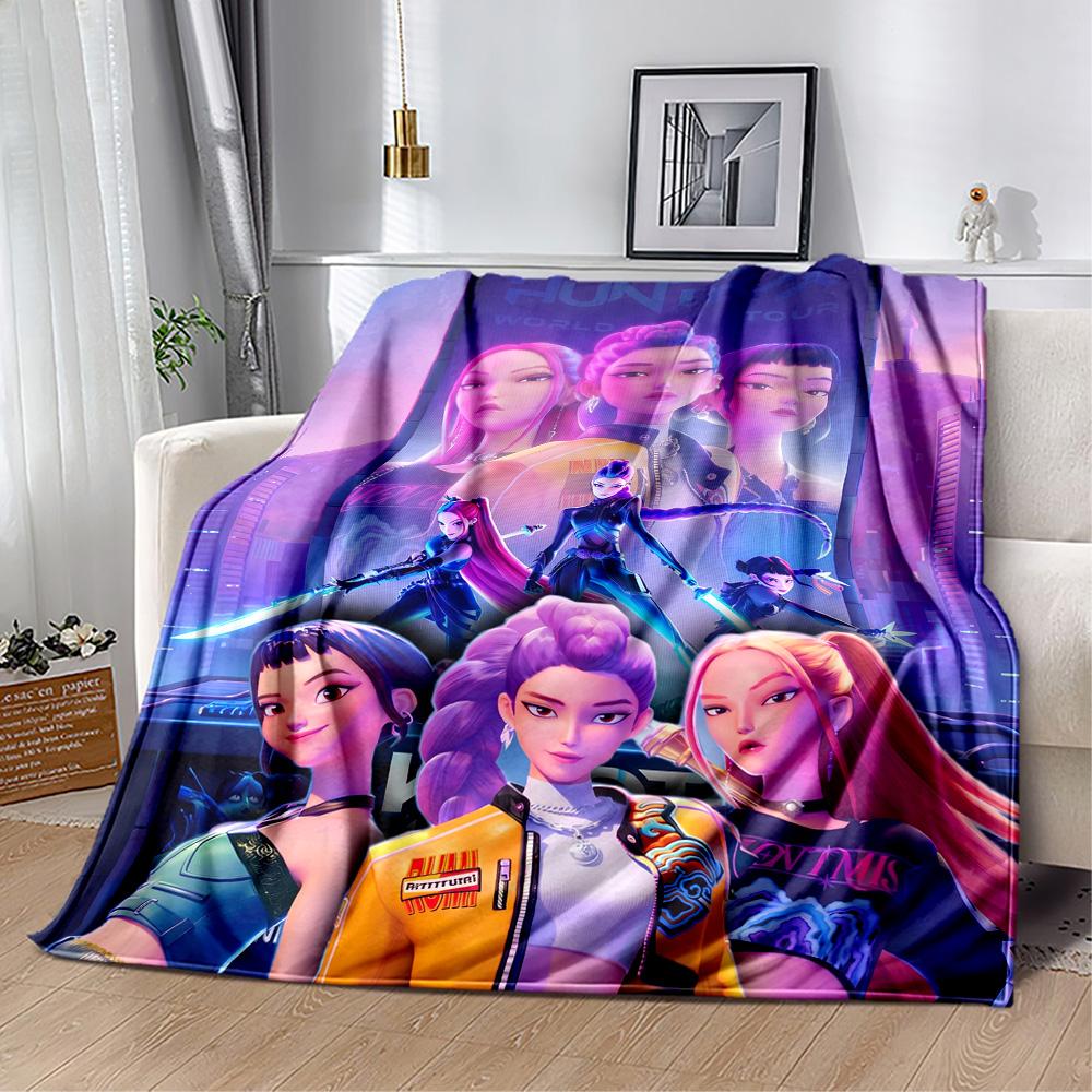 Huntrix: Future Heroes Unite Blanket Ultra-Soft Suitable for Bedding Couch Office Chair for All Seasons Warmthful Decor