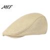 Stylish Daily Accessory Men Woolen Newsboy Flat Cap, Soft Fitted Driving Cabbie Hat, Retro Vintage Cap Style Peaked for Spring And Autumn Casual Wear