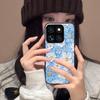 Жесткий акриловый чехол-накладка для Xiaomi 14 Pro, винтажный, с 3D-текстурой, цветочным принтом