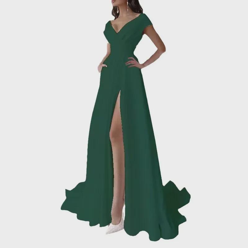 2025 Elegant Red, Black, and White Ruffled Off-Shoulder Midi Dress