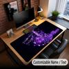 Music Guitar Theme Custom Mouse Pad Personalized With Name Text Customized Desk Mat For Office Home Decor