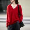 Brushed Series Heavyweight Cashmere Seamless Knitted Sweater Pullover for Women