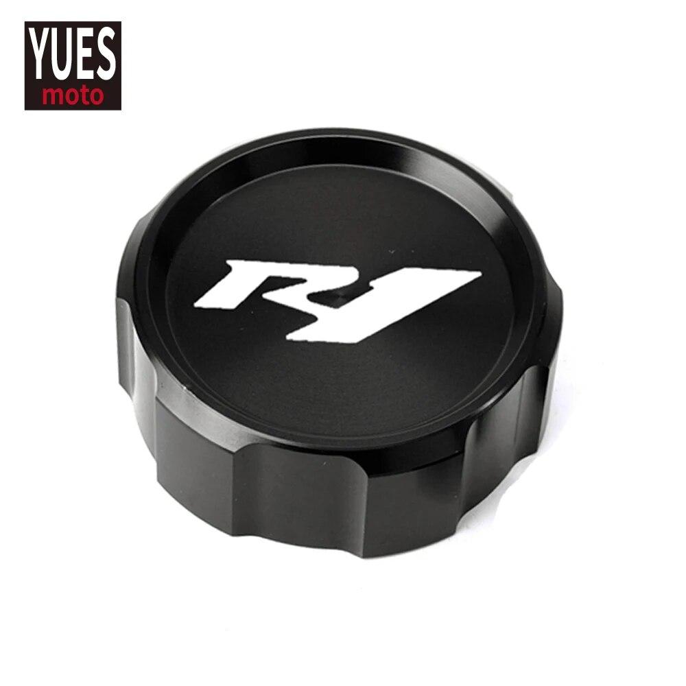 Motorcycle Accessories CNC Aluminum Rear & Front Brake Fluid Reservoir Cap Cylinder cover For YAMAHA YZFR1 YZF R1 2012- 2018
