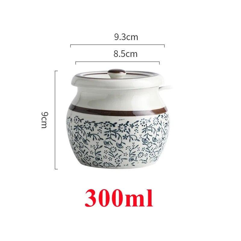 300/600 мл семейная креативная керамическая банка для приправ с ложкой и крышкой, кухонная соль, тмин, сахар, специи, приправы, контейнеры для хранения