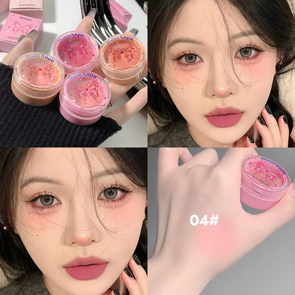 Airy Blush Clay Pigmented Powdery Cream Blusher DaimAnpu Long-Stating Tender Look Uplifting Color Matte Girlish Blush