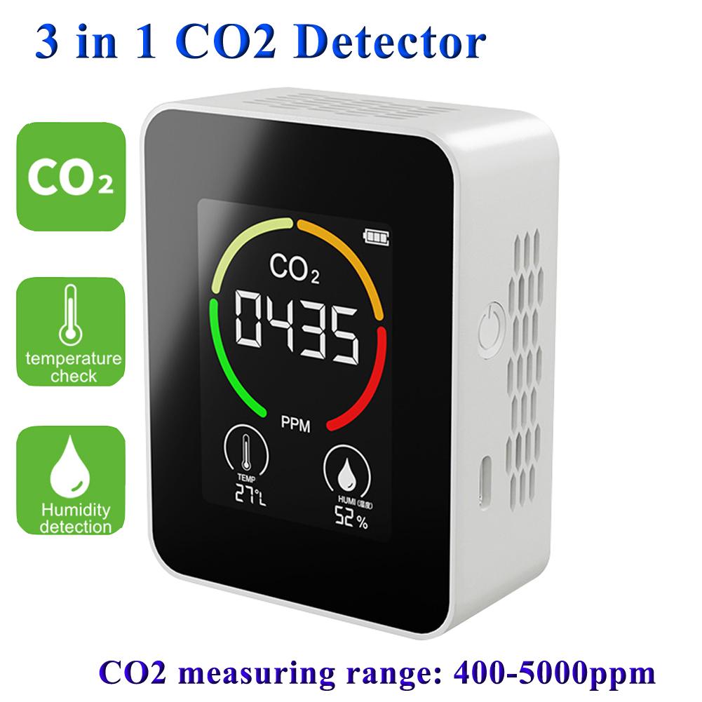 Датчик CO2 Измеритель CO2 Цифровой детектор воздуха Интеллектуальный анализатор качества воздуха Монитор загрязнения воздуха Medidor CO2 сжиженный газ