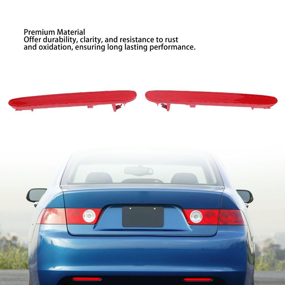 2PCS 33555-SEA-013, 33505-SEA-013 Rear Bumper Reflector ABS Rear Bumper Reflector Lens for Acura