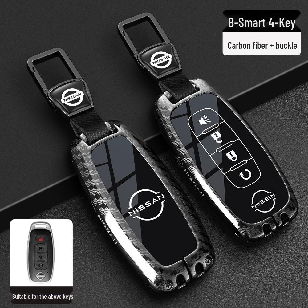 Чехол для ключей Nissan: Подходит для новых моделей Sylphy, Teana, Tiida, Qashqai, X-Trail, Bluebird, В комплекте брелок для мужчин