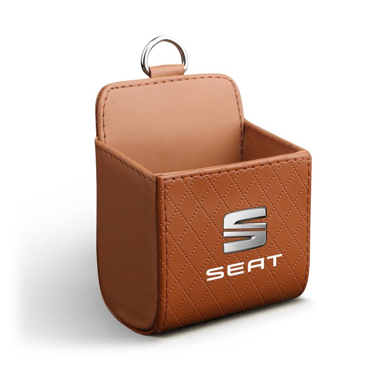 Сумка для хранения в салоне автомобиля, сумка для мусора на воздуховоде, подвесной органайзер-бокс для SEAT Cordoba Alhambra MK3 Leon 5F Ibiza 5 6 MII Altea Toledo 3