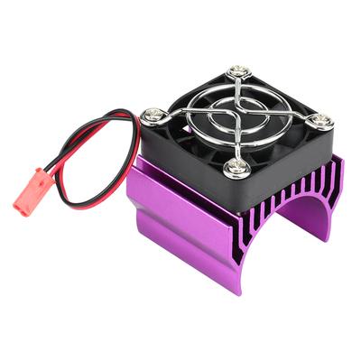Радиатор с охлаждающим вентилятором для электромобиля RC 110 Scale 540 550 3650 Motor (фиолетовый)