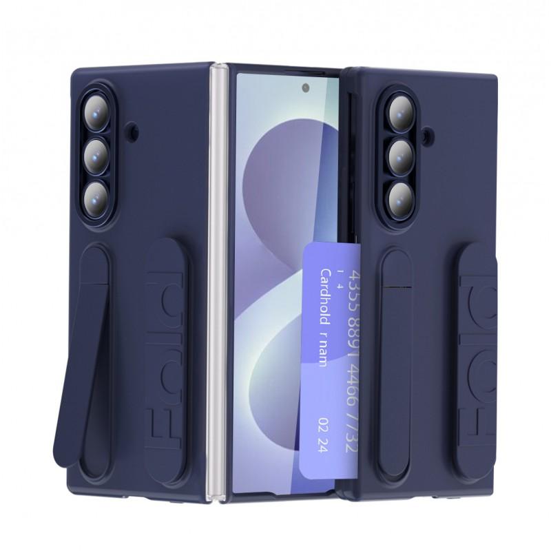 Slim Foldable Phone Case Galaxy Z Fold8 Ultra With Wrist Strap Card Slot Shockproof PC Cover In Multiple Colors