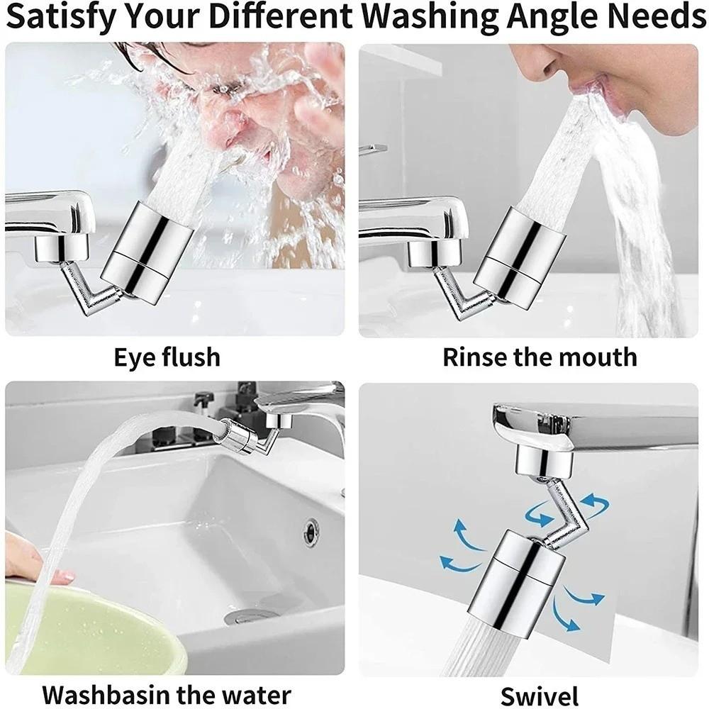 Water Saving Faucet Spray Head Filter 720 Degree Swivel Water Filter Nozzle Bubbler Kitchen