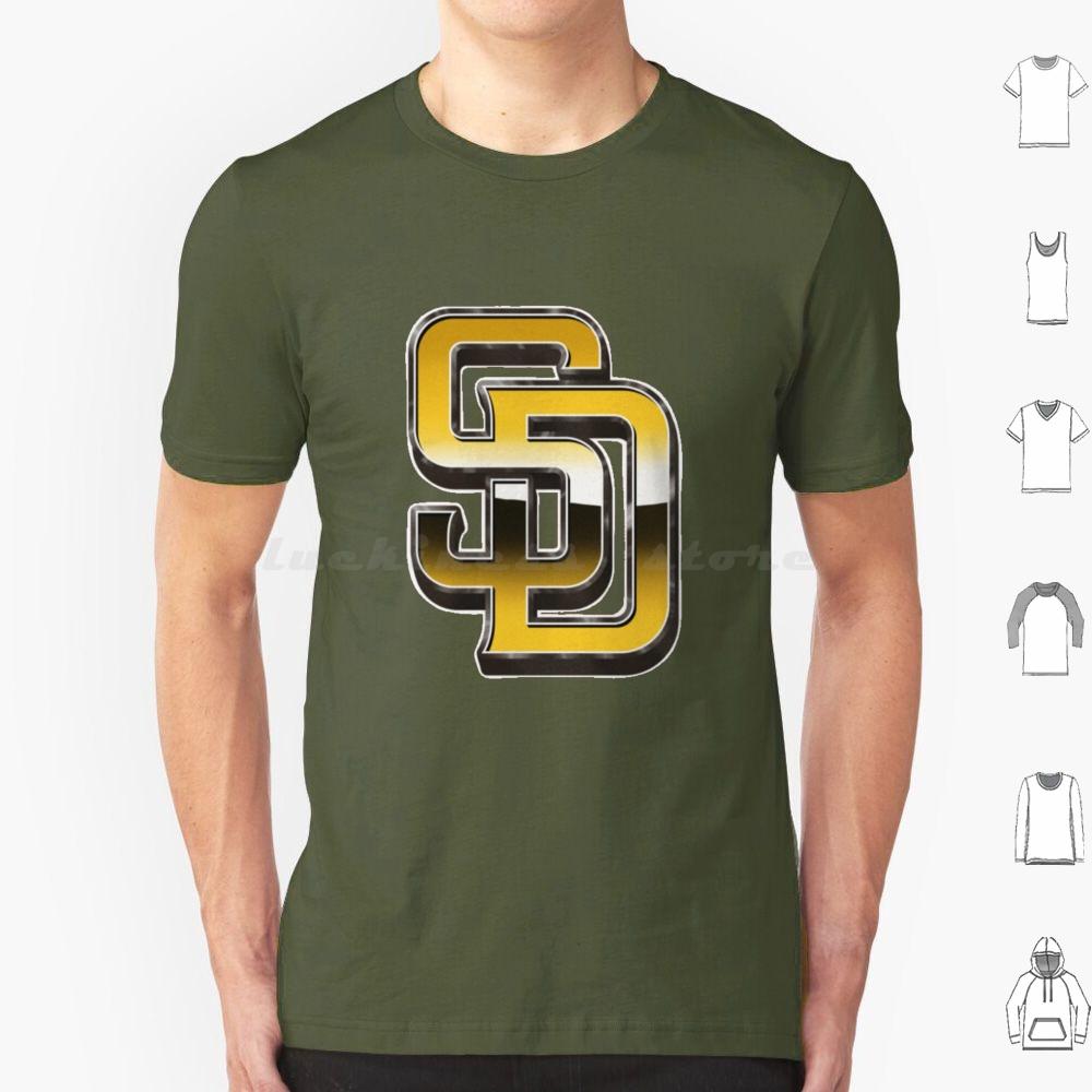 Спортивная футболка San Diego Baseball 6XL Хлопок Крутая футболка Спорт Спортивная Бе बेसबбол Потрите грязью на ней Игрок в бейсбол Фанаты бейсбола Смешная