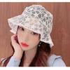New Lace Hat For Women Soft Lace Flower Wide Brim Sun Hats Floppy Summer Hat Dress Lace Ladies Hat