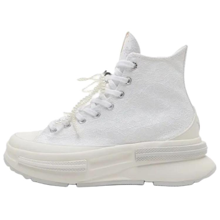 Converse Run Star Legacy Soft Comfortable High-Top Canvas Shoes Women Sneakers White A15196C